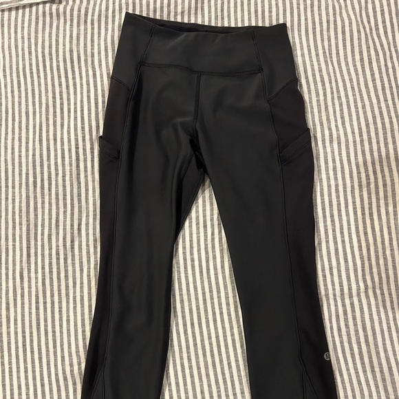 Lululemon black fleeced lined leggings! - Picture 1 of 8